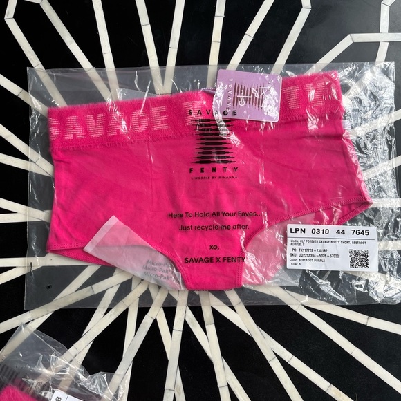 CLF Forever Savage Millennial Pink Cheeky Booty Short by Savage X Fenty - Picture 7 of 11